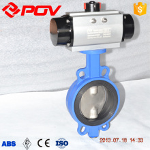 1 inch cast iron wafer pneumatic butterfly valve